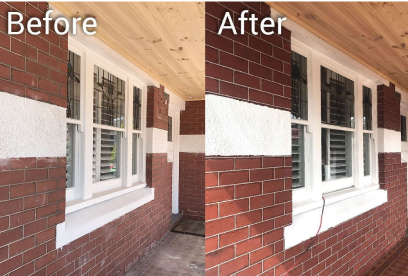 SB Tuckpointing Before and After